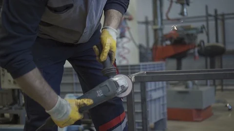 Welding Details in slow motion  Stock Footage 125407695