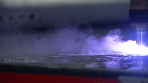 Welding done on a metal tablet Stock Footage 99048382