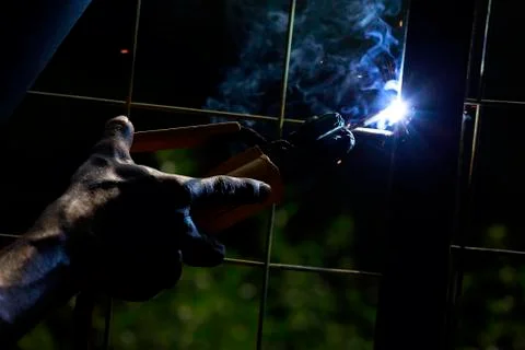Welding electricity Fotos de archivo