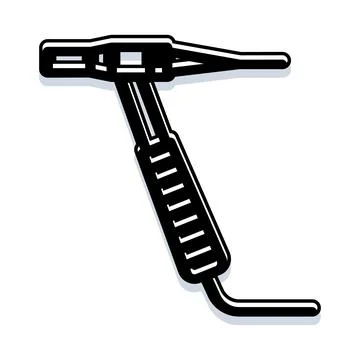 Welding electrode holder tool for construction industry Illustration