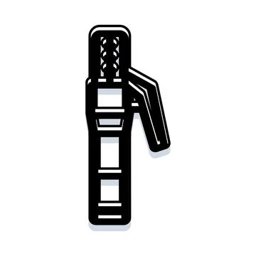Welding electrode holder tool equipment outline icon Stock Illustration