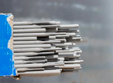 Welding electrode rods. Stock Photos