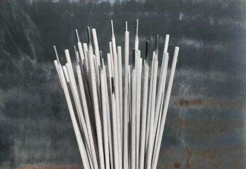 Welding electrode rods. Stock Photos