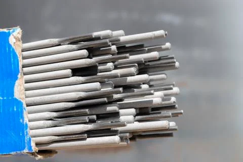 Welding electrode rods. Stock Photos