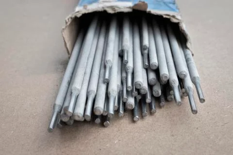 Welding electrode rods. Stock Photos