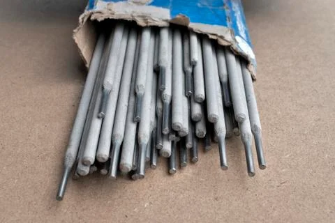 Welding electrode rods. Stock Photos