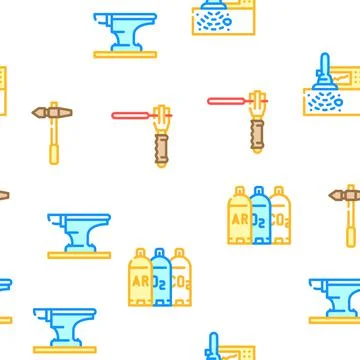 Welding Engineering Vector Seamless Pattern Stockillustratie