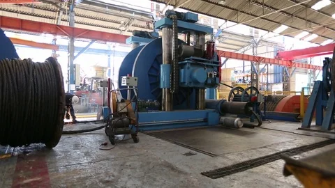 Welding in factory Stock Footage 77051686