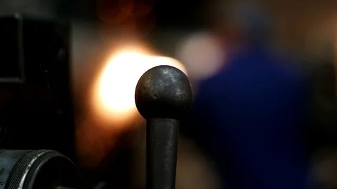 Welding in a factory Stock Footage 104734640