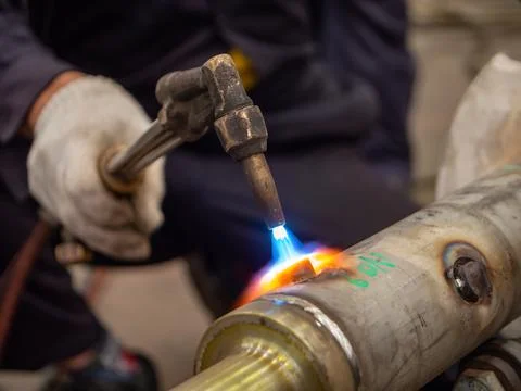 Welding flame Stock Photos