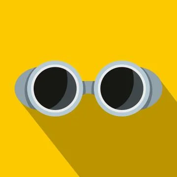 Welding glasses icon, flat style Stock Illustration
