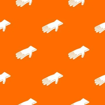 Welding gloves pattern vector orange 스톡 일러스트