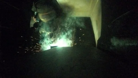 Welding green effect 스톡 동영상 101498262