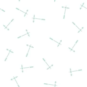 Welding hammer glyph vector seamless pattern 库存插图