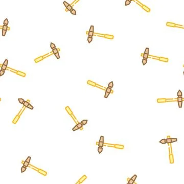 Welding hammer vector seamless pattern 스톡 일러스트