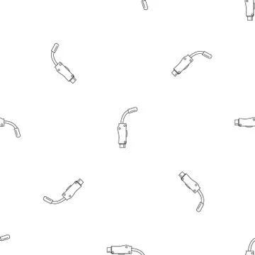 Welding head icon, outline style Illustrazione stock