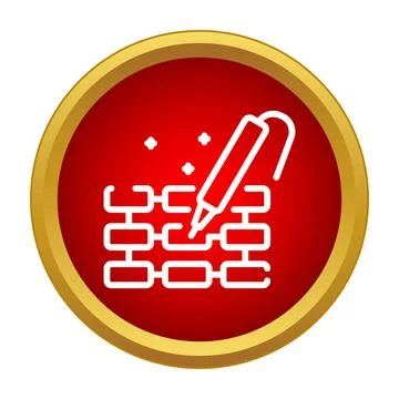 Welding icon representing bonding and metal construction Stock Illustration