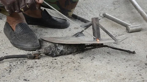 Welding iron Stock Footage 77749099