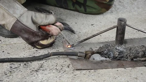 Welding iron Video stock 77749131