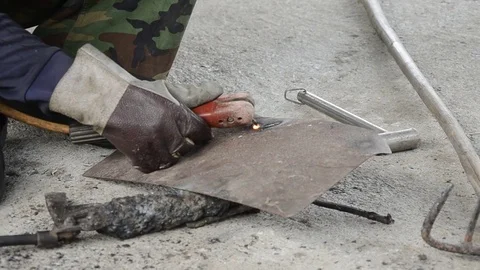 Welding iron Video stock 77749178