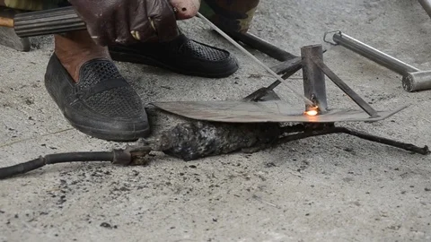 Welding iron Stock Footage 77749204