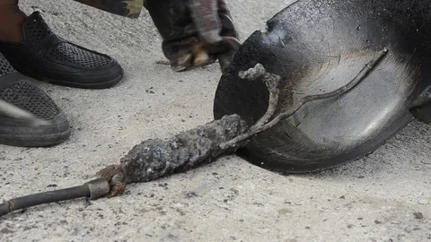 Welding iron 스톡 동영상 77749218