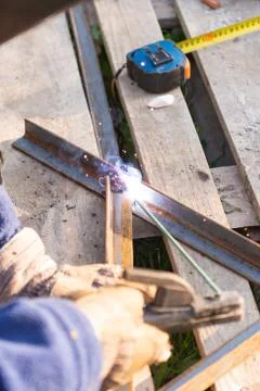 Welding iron. Stock Photos