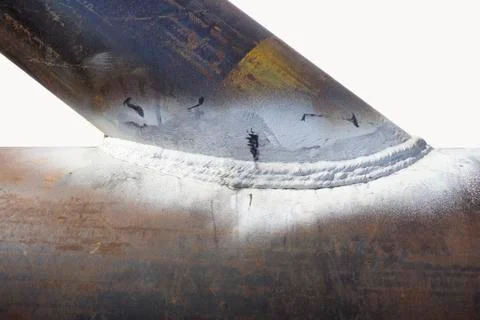 Welding joint check 库存照片