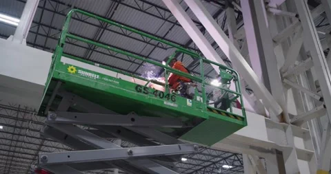 Welding on Lift Stock Footage 229654024