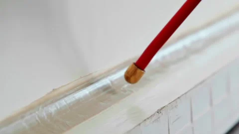 Welding liner inserted into MIG torch cable with precise alignment Stock Footage 332672816