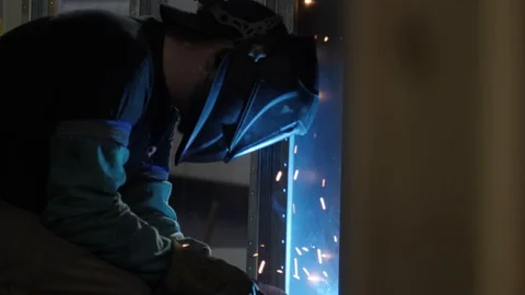Welding low Stock Footage 121330619