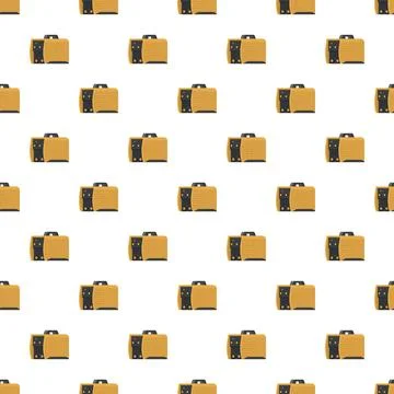 Welding machine equipment creating seamless industrial pattern background Stock Illustration