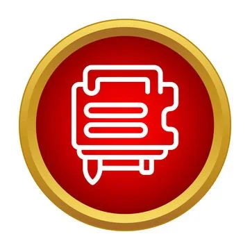Welding machine icon representing industrial construction and repair Stock Illustration