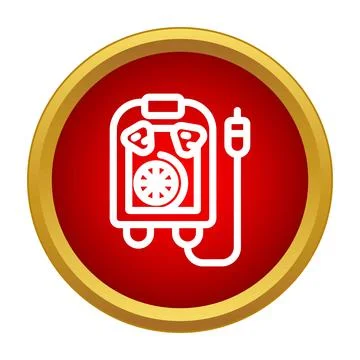 Welding machine icon representing industrial repair equipment Stock Illustration