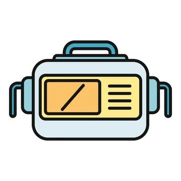 Welding machine portable icon for metal work trades Stock Illustration
