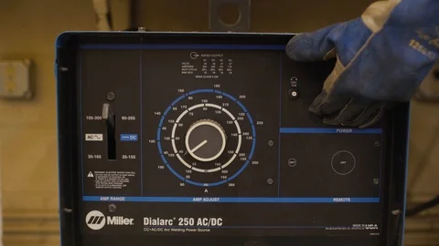 Welding machine switched on Stock Footage 103337116