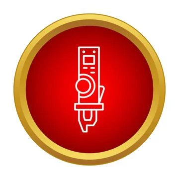 Welding machine tool icon showing industrial equipment Stock Illustration