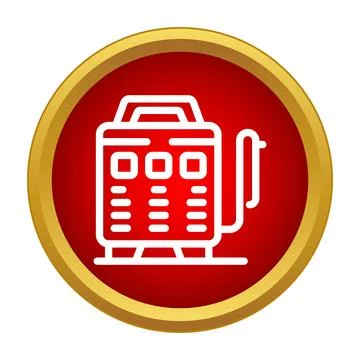 Welding machine working for industrial metal repair icon Stock Illustration