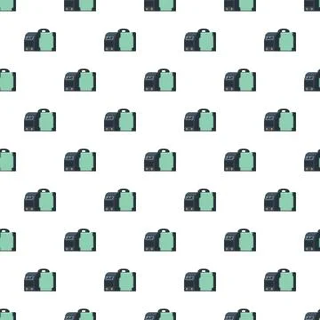 Welding machines creating seamless pattern of industrial tools イラスト素材