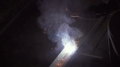 The welding is made by metal corners. Stock Footage 160558893