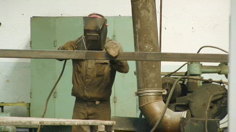Welding man 1 Stock-Footage 310585