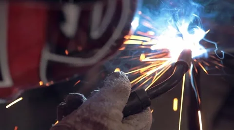 Welding man work Video stock 58334225