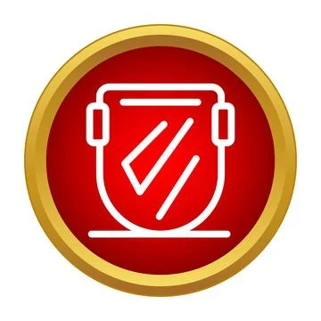 Welding mask icon representing industrial safety equipment Stock Illustration