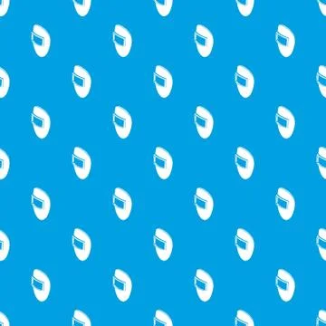 Welding mask pattern vector seamless blue Stock Illustration