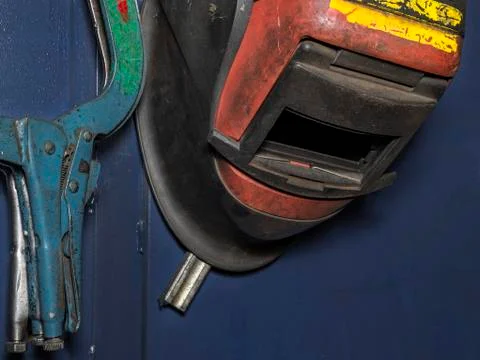 A welding mask Stock Photos