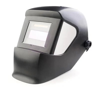 Welding mask on a white background. Isolated Stock Photos