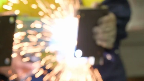 Welding Metal 4 Stock Footage 92343449