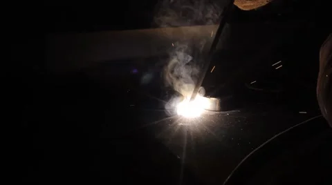 Welding metal, big shot Vídeos de archivo 62865197
