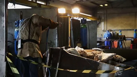 Welding metal construction Stock-Footage 69164919