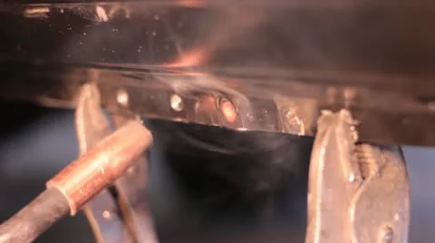Welding metal Stock Footage 21376870